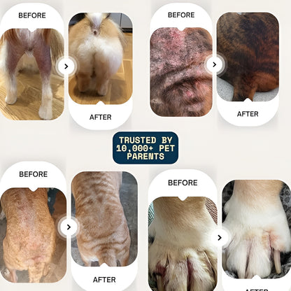 Vet backed skin relief spray