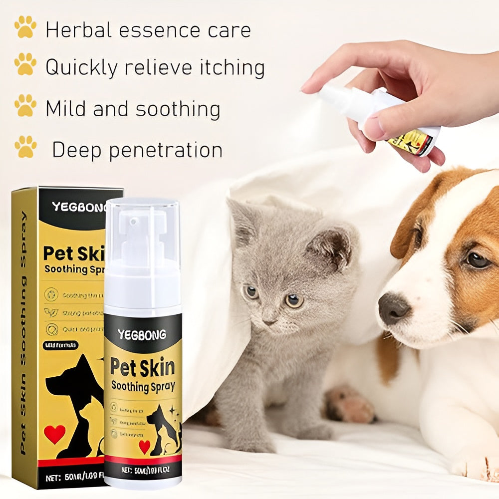 Vet backed skin relief spray